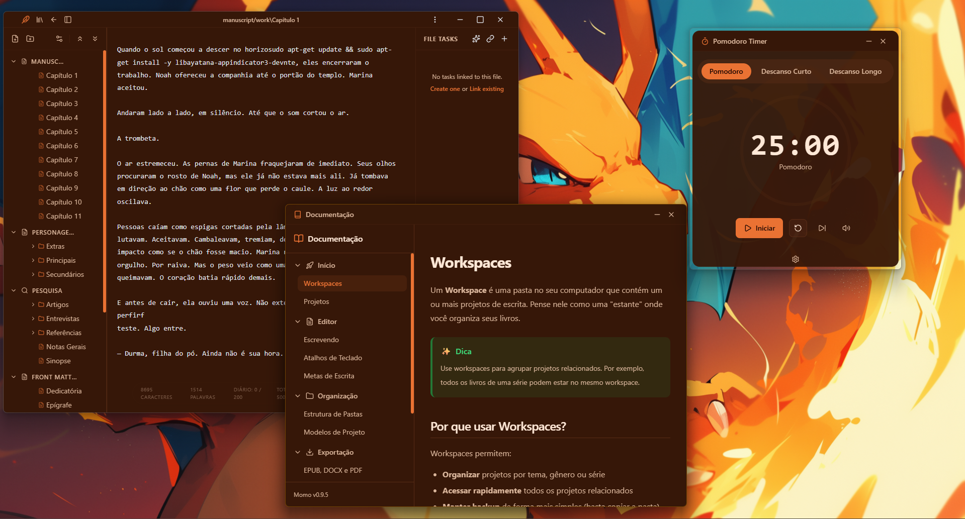 Momo Interface Distraction Free